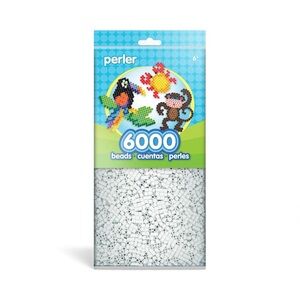 Perler Beads 6,000/Pkg-White New